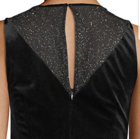 Elie Tahari Mikaya Velvet Dress Black - Picture 5 of 8